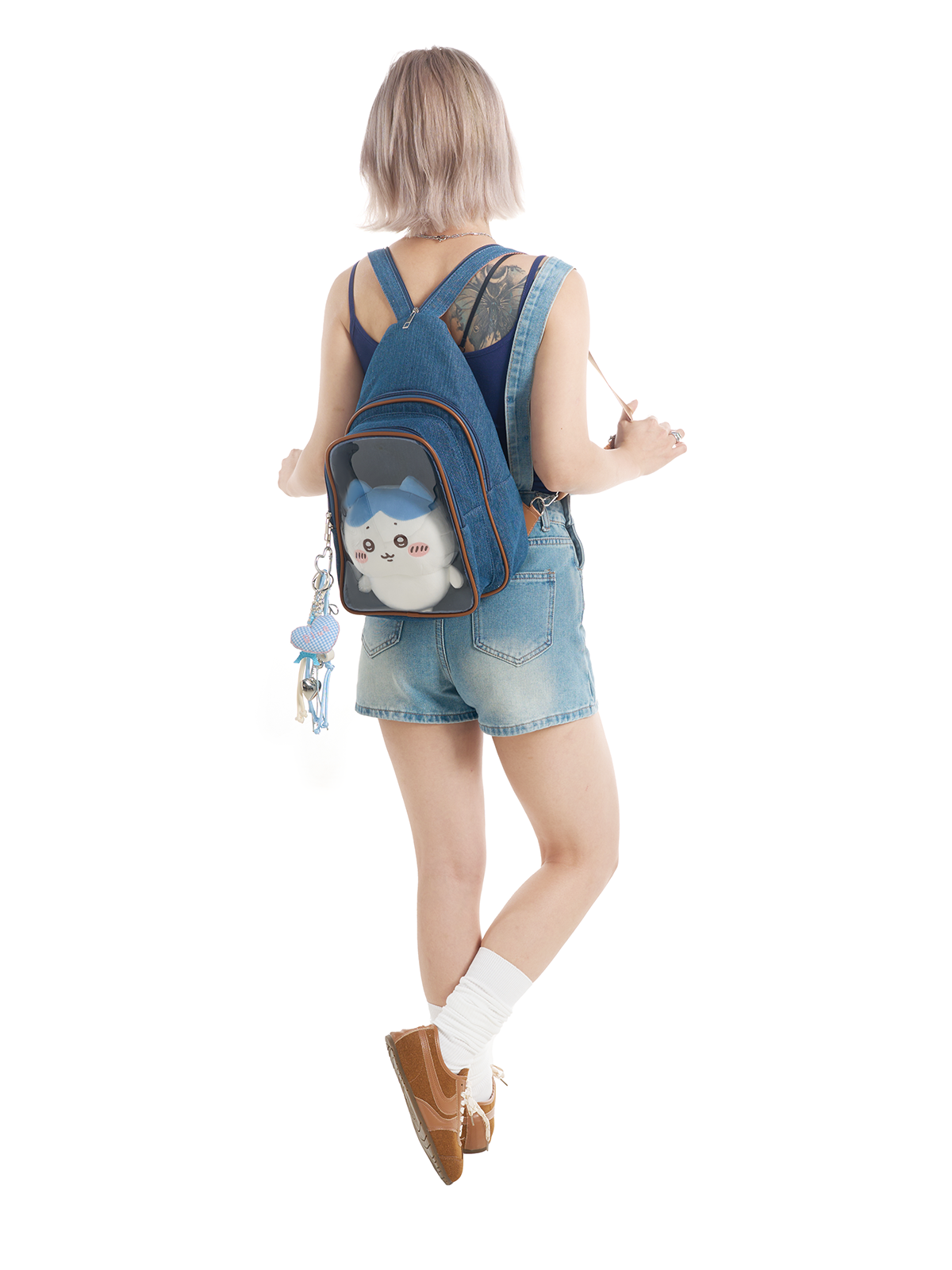 Large Plushies Companion Bag with Clear Display – Convertible for Backpack, Crossbody & Shoulder Carry